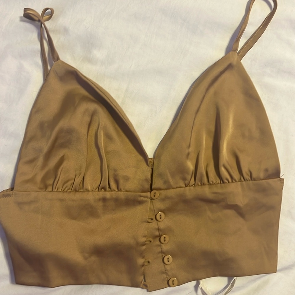 Forever 21 - beige button up cami